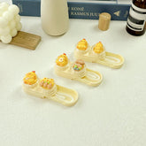 Estuche portátil para lentes de contacto de colores con diseño de dibujos animados